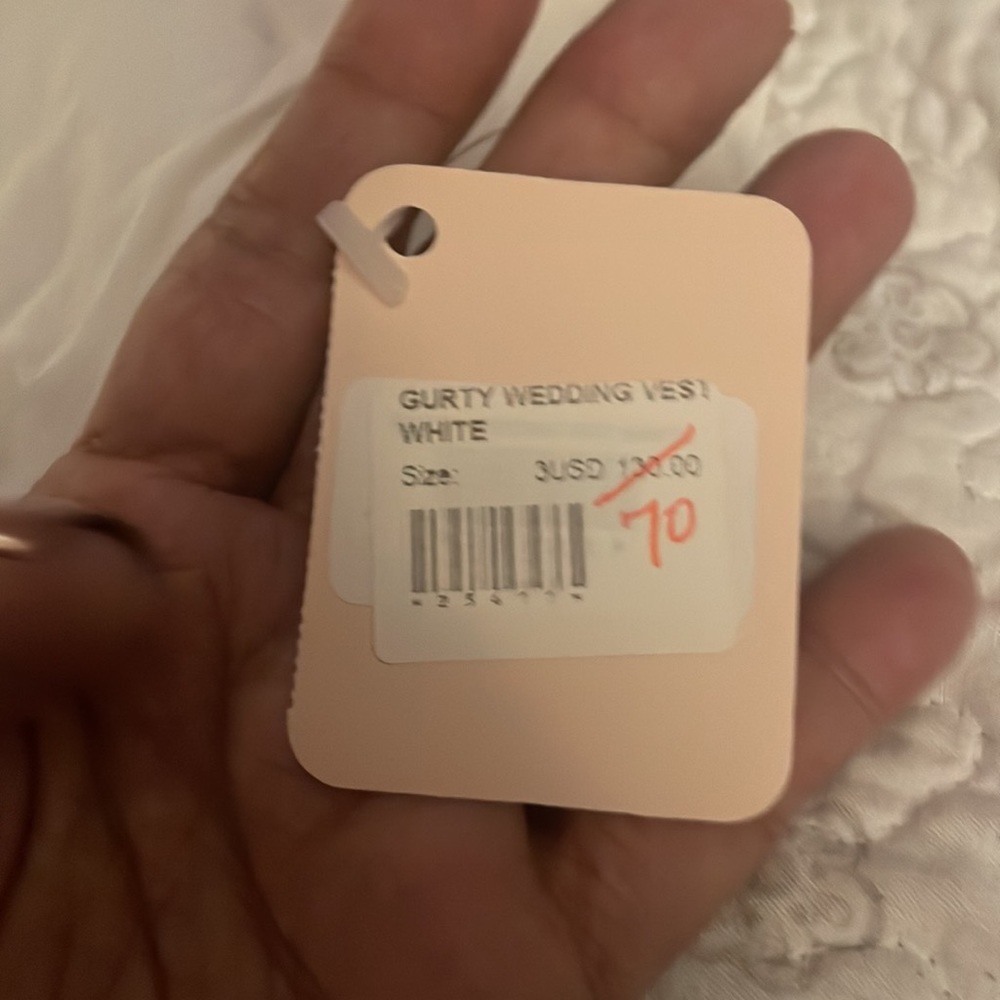 BNWT Agent Provocateur Gurty wedding vest/tank top sz. 3 - Picture 3 of 4